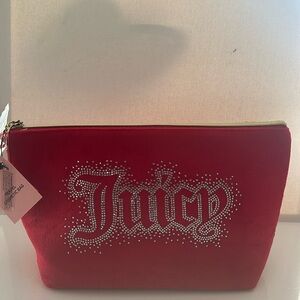 NWT Juicy Couture Travel Cosmetic bag with bottle.
